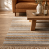 Vloerkleed geweven jute en wol, naturel grijs, 200x300 cm